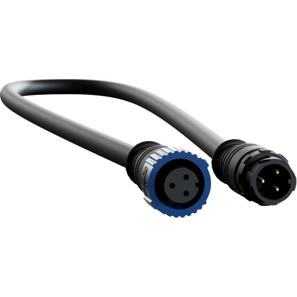 Extension IP67 power cable, IPpowercon-F to IPpowercon-M, 3m (Arcshine and ArcSpot series)