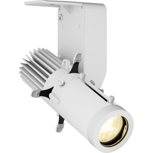 ECLDisplayDAT - 35W VW LED Spotlight with wired control (DMX and knob-dimming), without lens, white