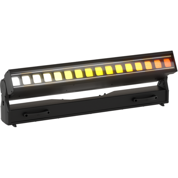 ASTRABLADE100IP - IP65 Motorized Linear batten with 16x40w RGB+WW LED and 2 VW Pixel strips