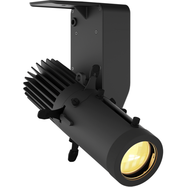 ECLDisplayDAT - 25W 3000K LED spotlight with wired control (DMX and knob-dimming), without lens, black