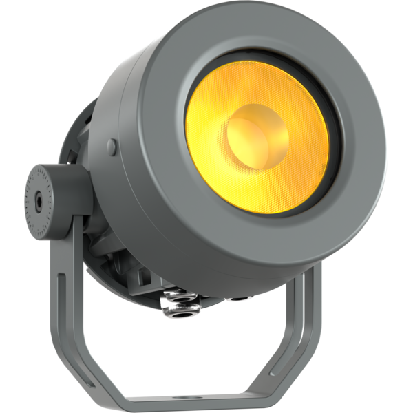 ARCSPOTDOT - IP66 Spot with 1x20W RGB+WarmWhite source, 5° lens