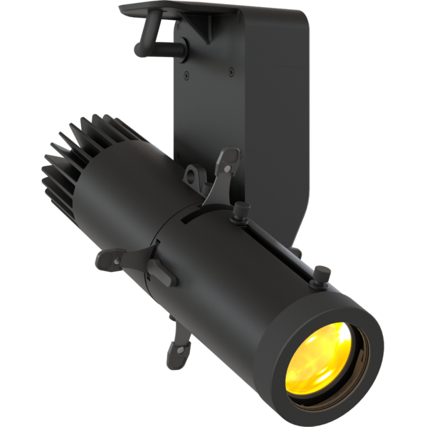 ECLDisplayXB - 40w RGB+Lime LED Spotlight with wired control (DMX and knob-dimming), without lens, black