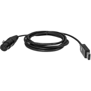 Firmware uploader kit, USB IN, 5-pin XLR DMX OUT connector