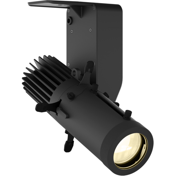 ECLDisplayDAT - 35W VW LED Spotlight with wired control (DMX and knob-dimming), without lens, black