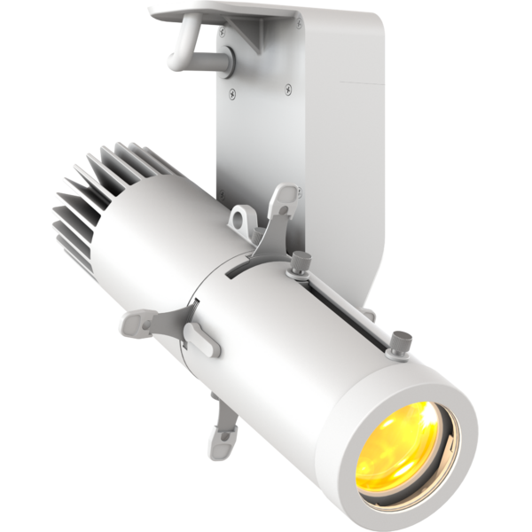 ECLDisplayXB - 40w RGB+Lime LED Spotlight with wired control (DMX and knob-dimming), without lens, white