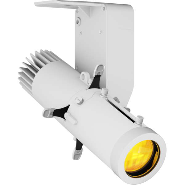 ECLDisplayDAT - 40w RGB+WW LED Spotlight with wired control (DMX and knob-dimming), without lens, white