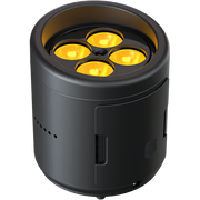 SMARTBATPLUSG2 - IP65 4x20W Hybrid Battery Uplighter with RGB+WW LED source, WDMX & wired