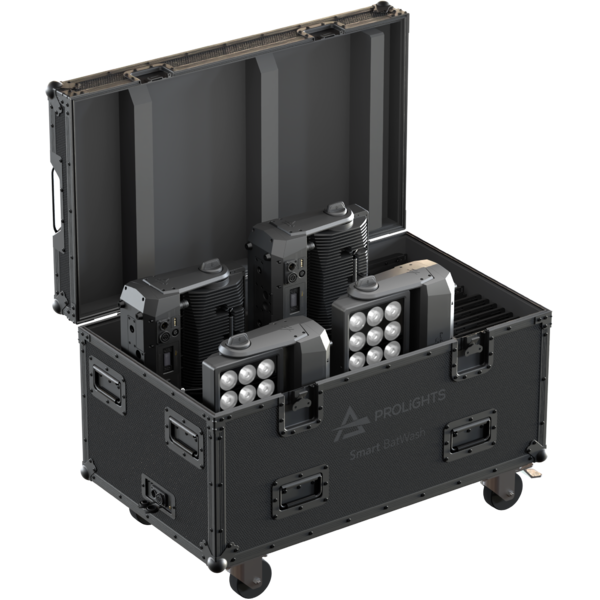 Kit of 4 x SMARTBATWASH, include barndoors and 25° filters