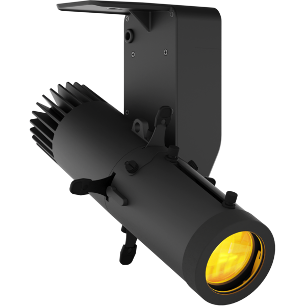 ECLDisplayDAT - 40w RGB+WW LED Spotlight with wired control (DMX and knob-dimming), without lens, black