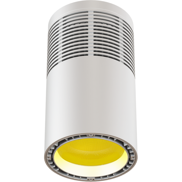 ECLPendantJR - 100W RGB+WarmWhite LED source pendant light, white