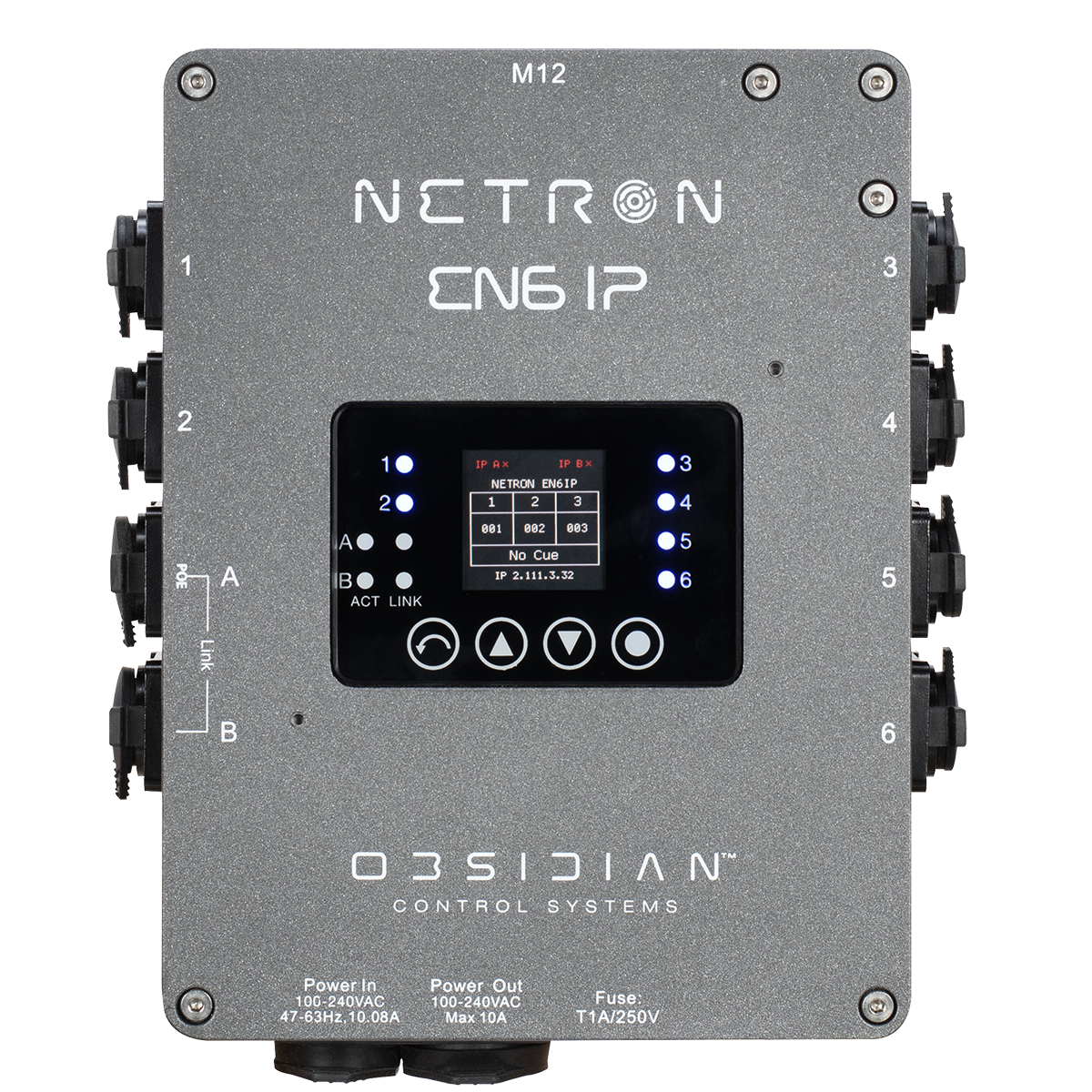 NIP013 - EN6 IP - 6-Universe XLR sACN/Art-Net Node, IP66
