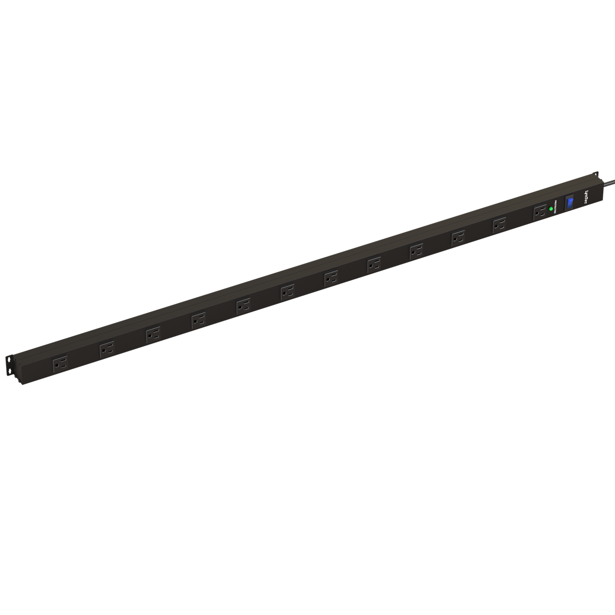 LynTec 12-Outlet Surge Strip, 15A, 1x12