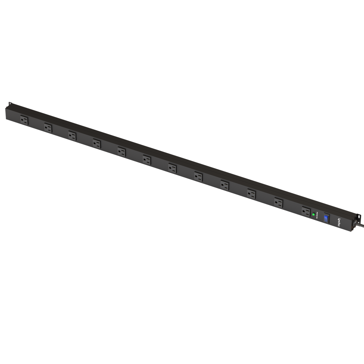 LynTec 12-Outlet Surge Strip, 15A, 1x12