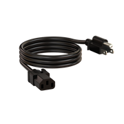 LynTec Heavy Duty Power Cord, IEC to NEMA 5-15P (3 ft)