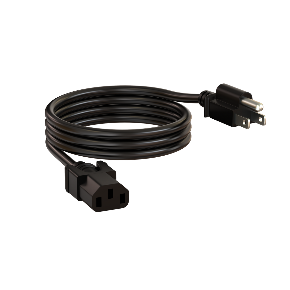 LynTec Heavy Duty Power Cord, IEC to NEMA 5-15P (3 ft)