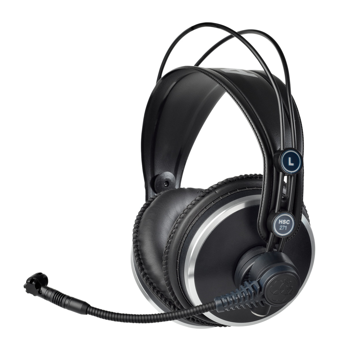 AKG HSC271 Prof. closed-back headsets derived from K 271 headphones with condenser mic for broadcast and recording use