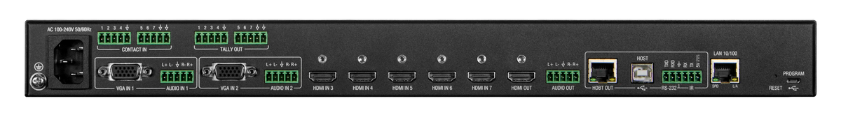 FG1010-357 - AMX VPX-1701 7x1+1 4K60 Presentation Switcher
