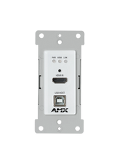 AMX-VTT0001W - AMX DX-TX-DWP-4K60-WH DXLink 4K60 HDMI Wallplate Transmitter, White