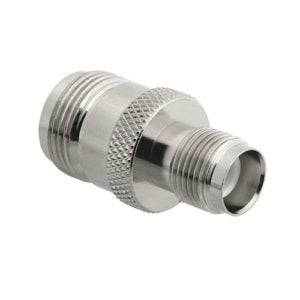 Coaxial cable adapter N-female to RP-TNC female