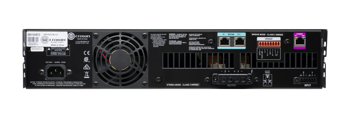 NCDI2X12BL-U-US - Crown CDi2x1200BL 2x1200W Power Amplifier with BLU link