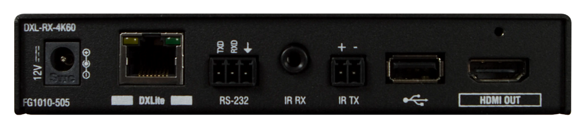 FG1010-505 - AMX DXL-RX-4K60 DXLite 4K60 4:4:4 HDBaseT Receiver