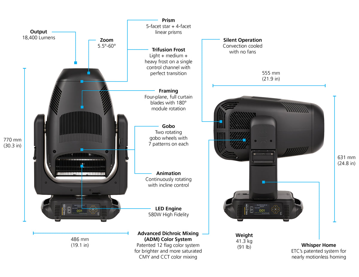 High End Systems Halcyon Silent, black