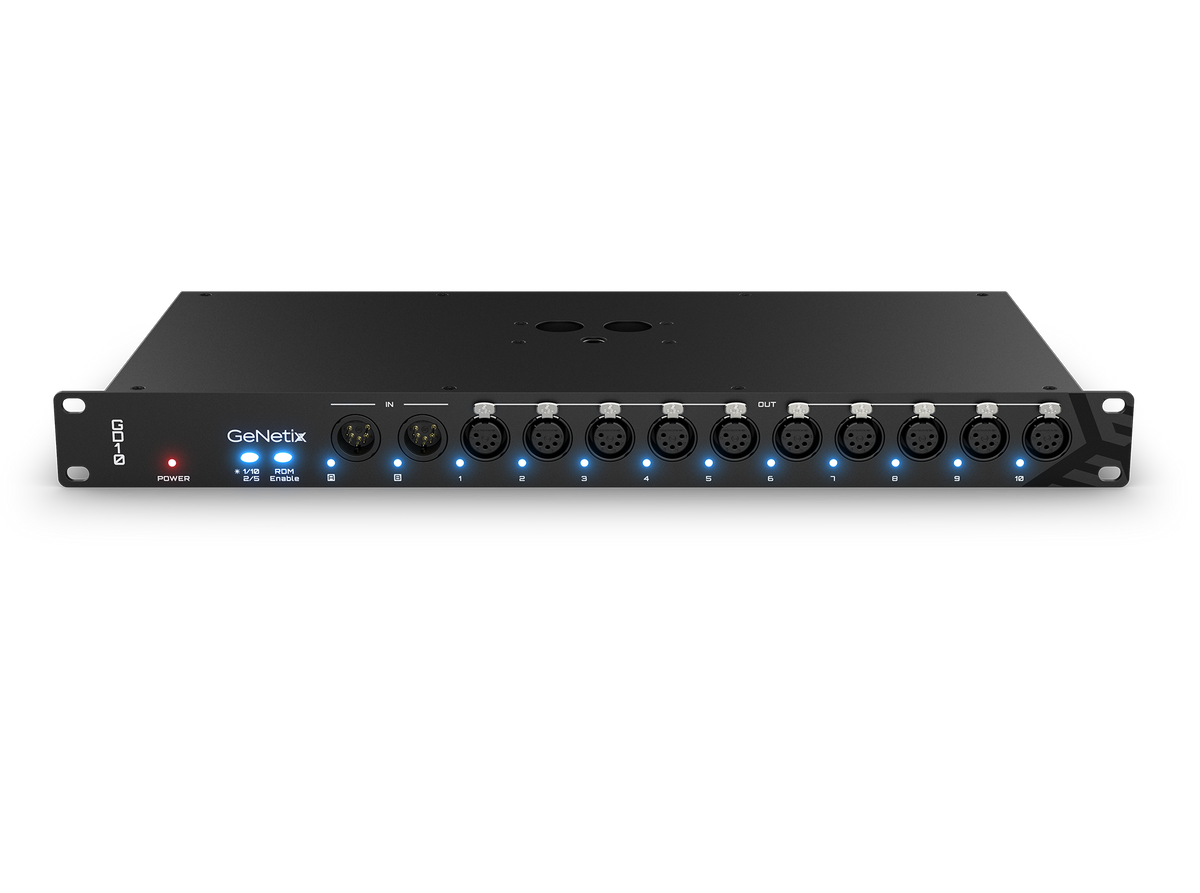 GeNetix GD10 - 10-Port DMX Splitter