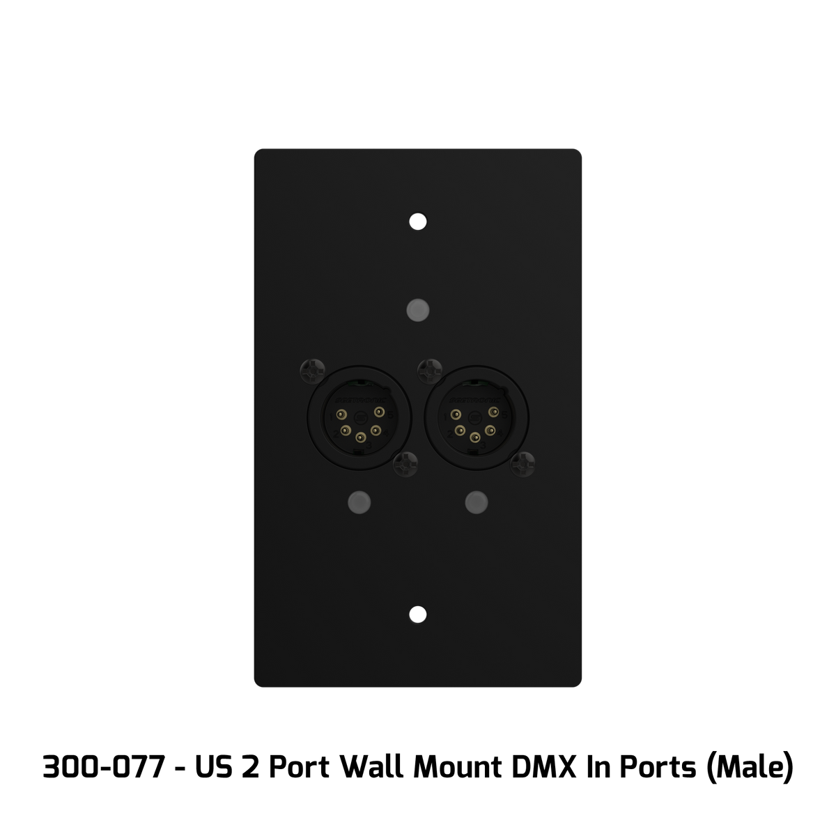 GeNetix GW2I - US 2-Port Wall Mount Node DMX-In Ports