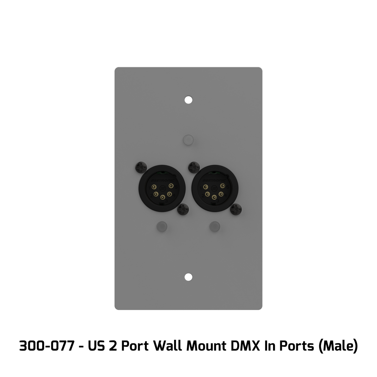 GeNetix GW2I - US 2-Port Wall Mount Node DMX-In Ports
