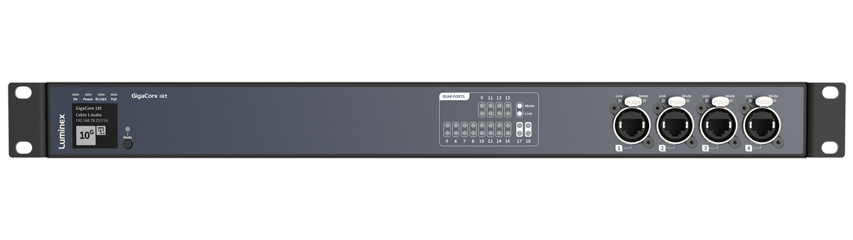 Luminex GigaCore 18t (1Gb) - 16x1G - 2x1G (SFP+)