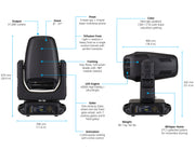 High End Systems Halcyon Gold, black