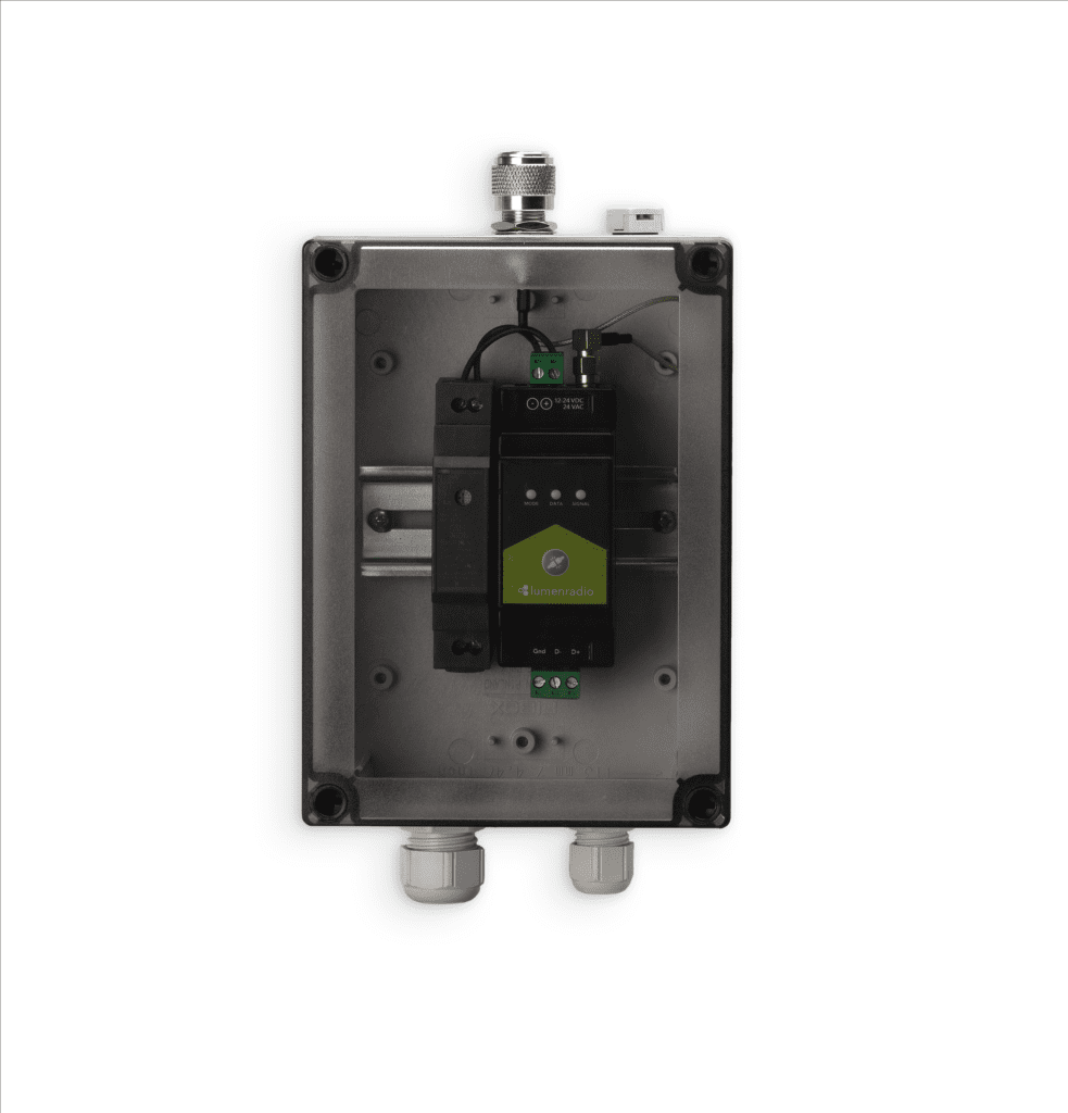 DIN Rail IP67 enclosure kit, IP67 Enclosure with N antenna connector