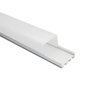 Aluminum Channel - MOSS-ALM-2618B Milky Clips (Surface Mount) 2.44 Meters