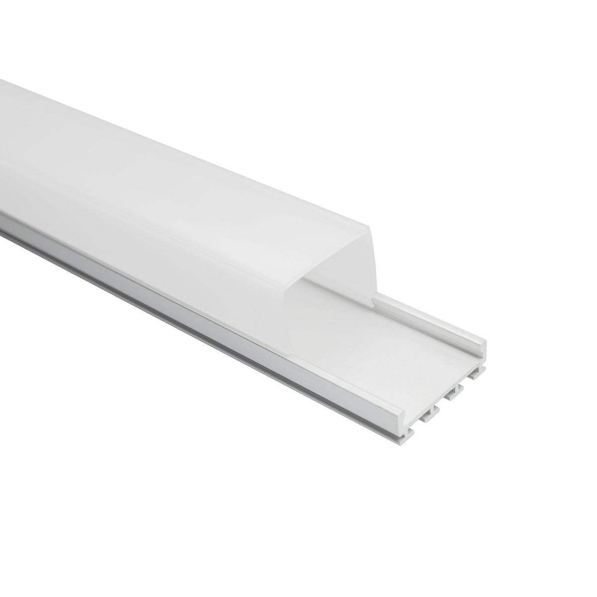 Aluminum Channel - MOSS-ALM-2618B Milky Clips (Surface Mount) 2.44 Meters