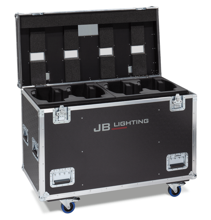 Amptown 4-fixture flight case for JB Lighting P9 / P10