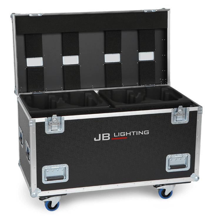 Amptown 4-fixture flight case for JB Lighting P12 / P15 / M15