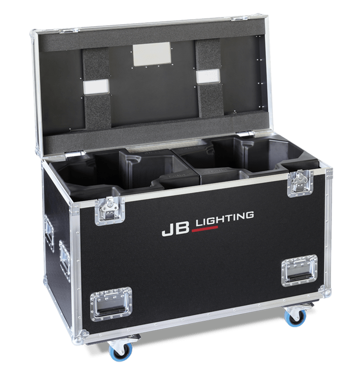 Amptown double (2-fixture) flight case for JB Lighting P18 / M18