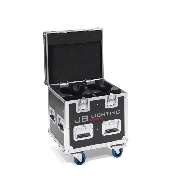 Amptown double (2-fixture) flight case for JB Lighting P5