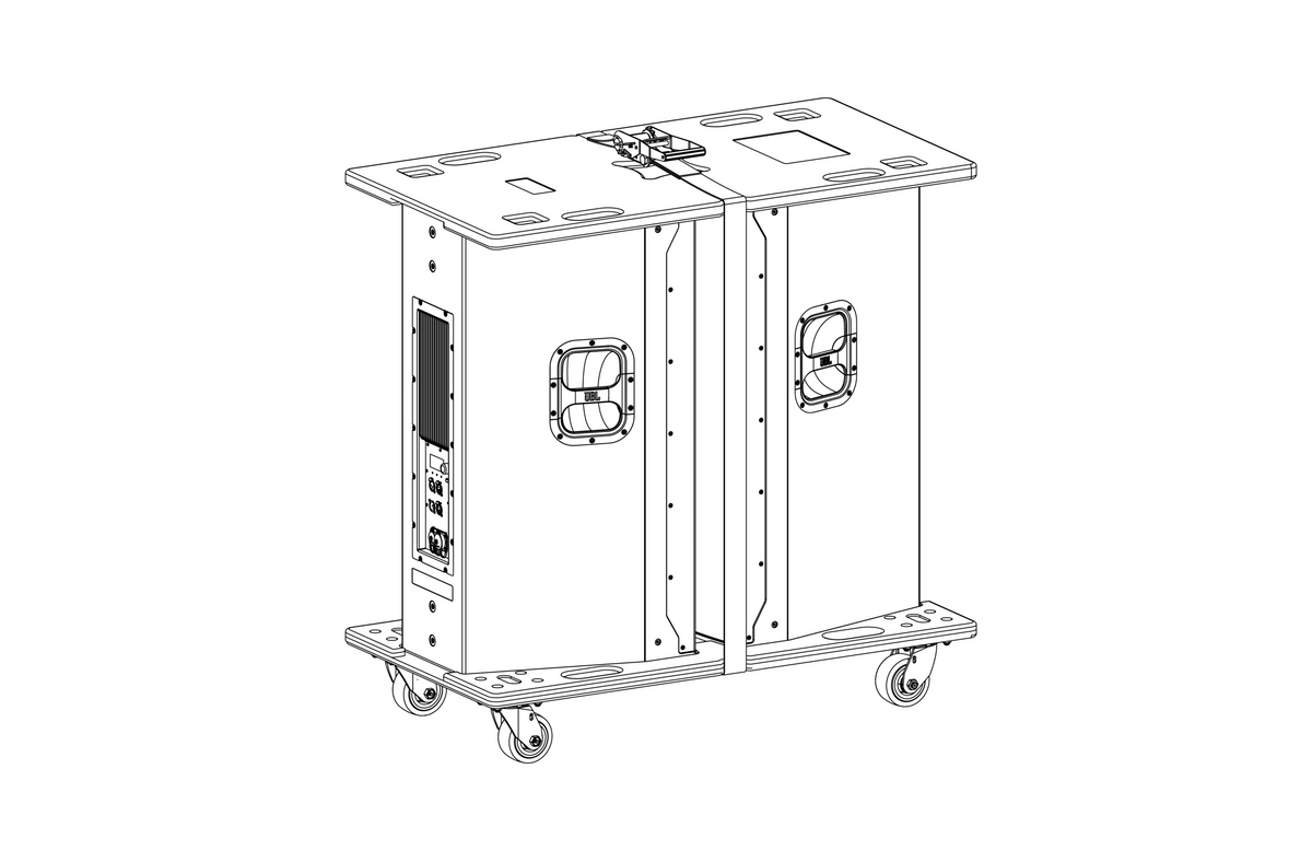 JBL-P3500MX - JBL SRX922 VT Vertical Transporter for (2) SRX922