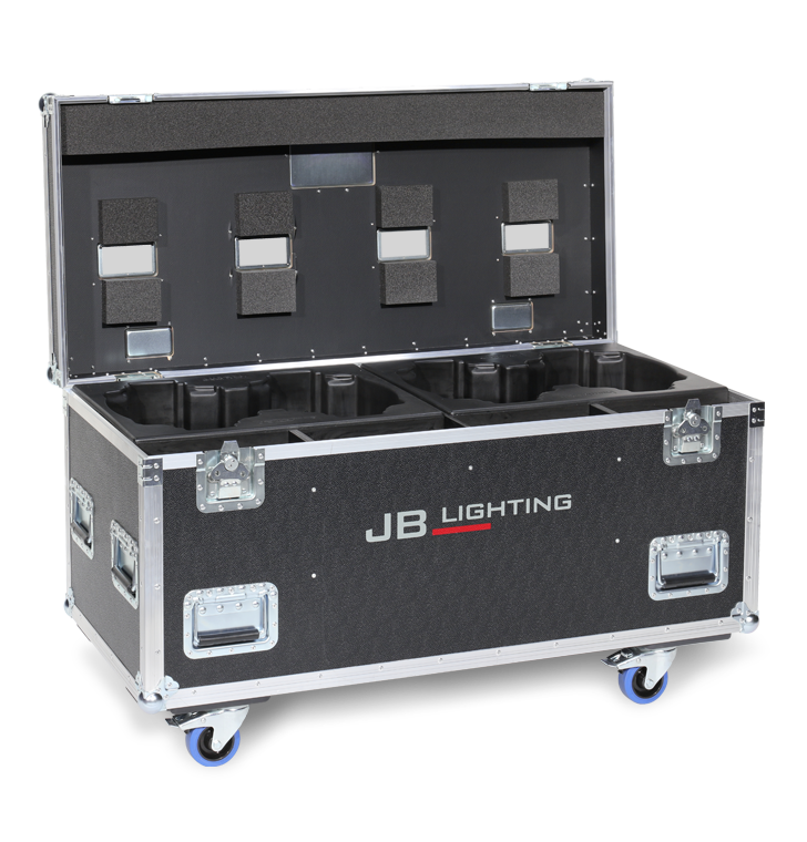 Amptown 4-fixture flight case for JB Lighting Sparx 12 / 12A