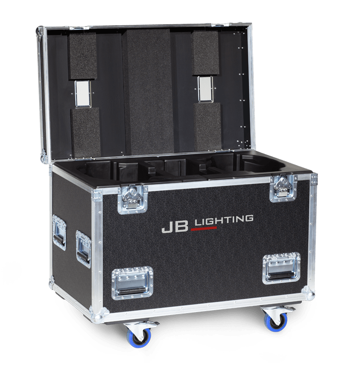 Amptown double (2-fixture) flight case for JB Lighting Sparx 18