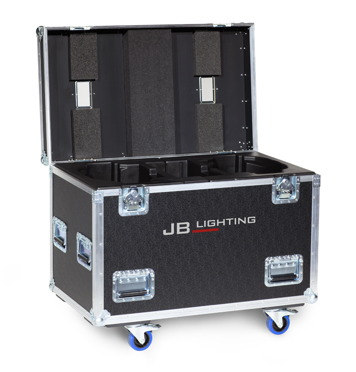 Amptown double (2-fixture) flight case for JB Lighting Sparx 30