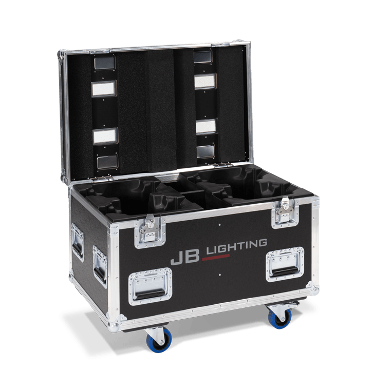 Amptown 4-fixture flight case for JB Lighting Sparx 9