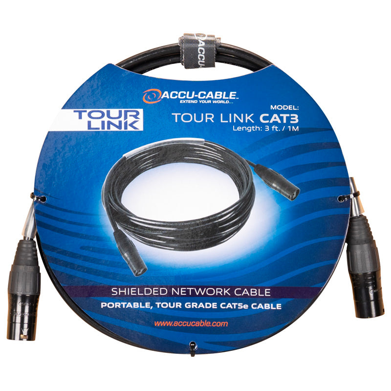 TOU113 - Tour Link CAT3 - CAT5e Cable, 3ft