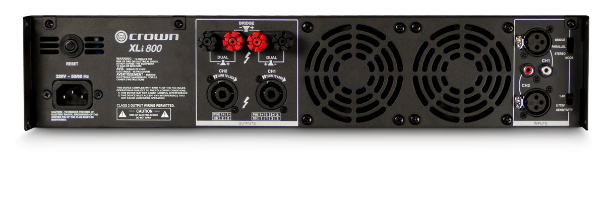 NXLI800-0-US - Crown XLI800 2x300W Power Amplifier