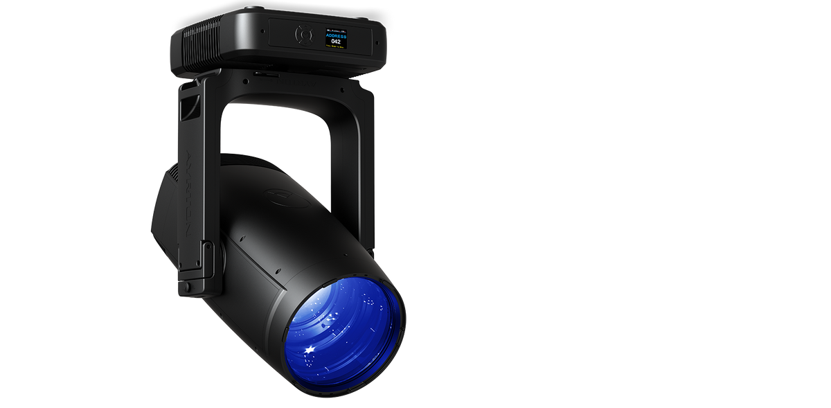 EagleStrike 1,200W LED Profile followspot, 2.9 to 43 degree