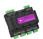 RdmRelay2 - DIN rail DMX/RDM 4-channel relay with power monitoring