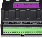 RdmSplitter (RJ45) - DIN rail mounted DMX+RDM splitter/booster