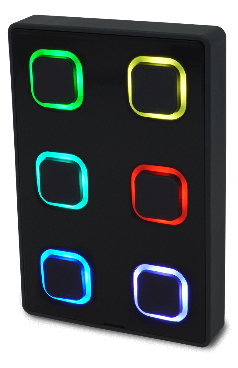 B-Station2 - Wall-mount panel with backlit push-buttons