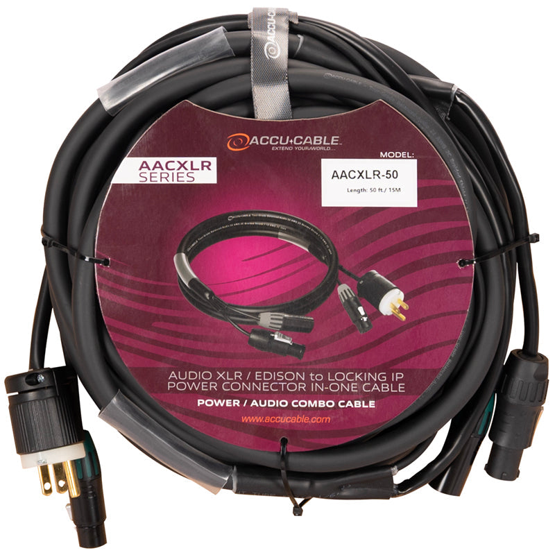 Accu-Cable AACXLR power/audio combo cable